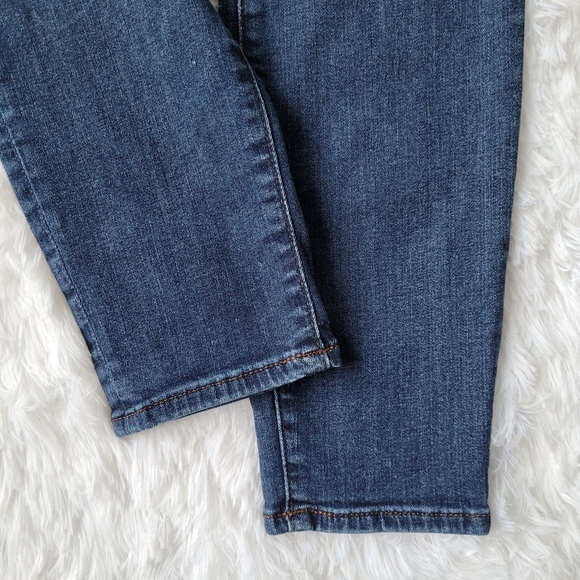 LOFT Skinny Crop Dark Wash Jeans Women's Size 27/4 - Picture 5 of 13